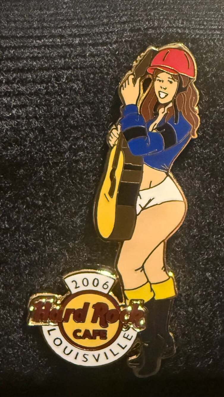 Hard Rock Cafe Louisville 2006 Construction Girl Pin
